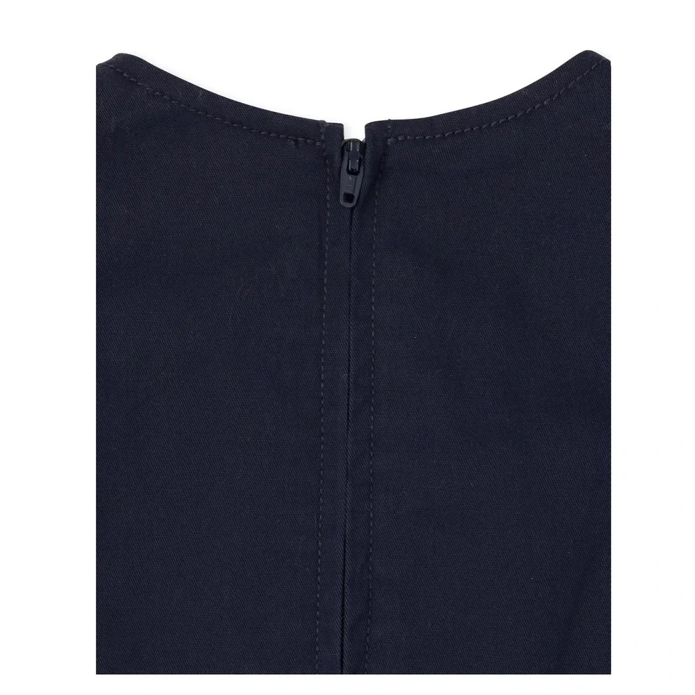 The Childrens Place Girls Navy Blue Pleated School Uniform Jumper Dress Bow 18